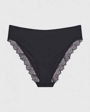 La Senza Bikini Panty Underwear Women Black | kntjEL50