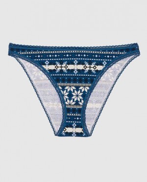 La Senza Bikini Panty Underwear Women Blue | RajLHGeC