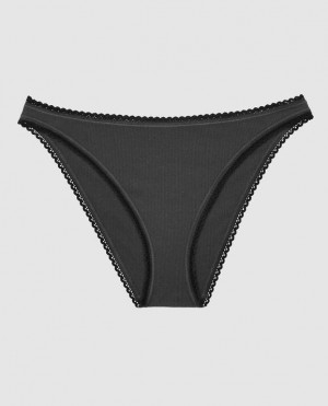 La Senza Bikini Panty Underwear Women Black | nhwQXm23