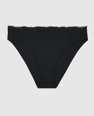 La Senza Bikini Panty Underwear Women Black | 4LCixV5O