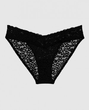 La Senza Bikini Panty Underwear Women Black | s1cTMlnh