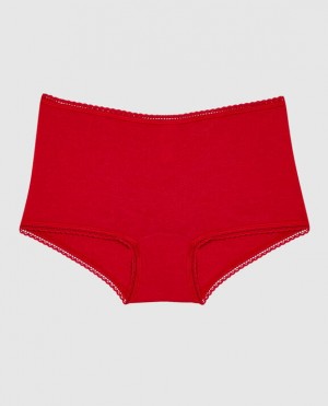 La Senza Boyshort Panty Underwear Women Red | 4URqIPZj