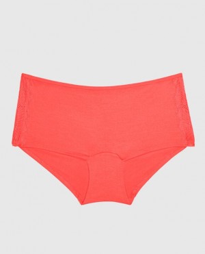 La Senza Boyshort Panty Underwear Women Red | jlRBN9pM