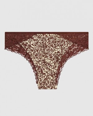 La Senza Cheeky Panty Underwear Women Brown | hF42HxTD