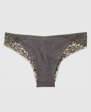 La Senza Cheeky Panty Underwear Women Grey | W2eA9vlG