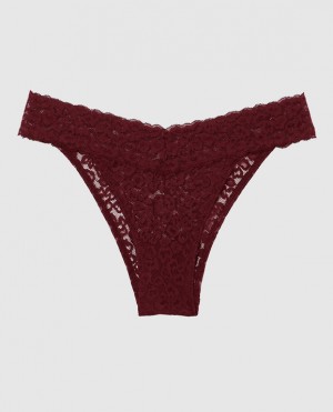 La Senza Cheeky Panty Underwear Women Red Burgundy | vzx38oSm