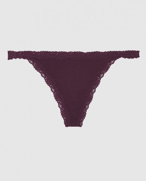 La Senza G-String Panty Underwear Women Purple | XUGasmLn