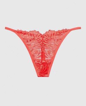 La Senza G-String Panty Underwear Women Red | bHb32JVM