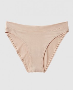 La Senza High Leg Bikini Panty Underwear Women Rosetan | wNu2GTaF