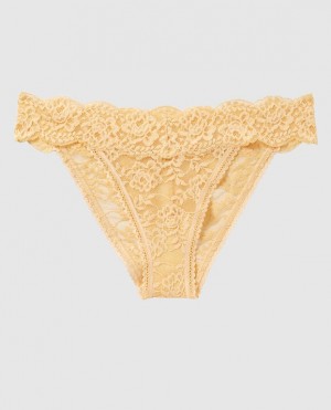 La Senza High Leg Cheeky Panty Underwear Women Light Yellow | Bk1UUfEd