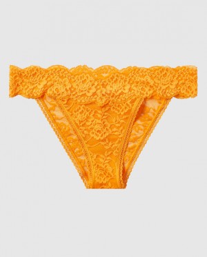 La Senza High Leg Cheeky Panty Underwear Women Yellow | C3uAVwuC