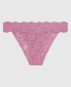 La Senza High Leg Cheeky Panty Underwear Women Rosecrush | pkberMto