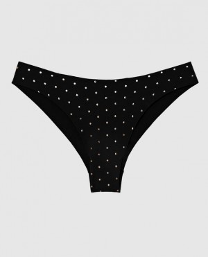 La Senza High Leg Cheeky Panty Underwear Women Black | Gipr14fM