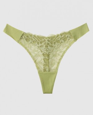 La Senza High Leg Thong Panty Underwear Women Fern | bKez75Y6