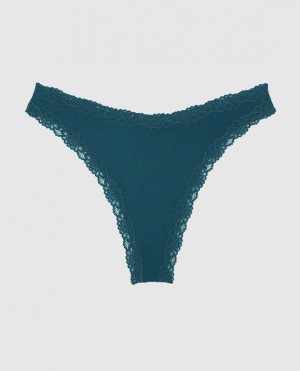 La Senza High Leg Thong Panty Underwear Women Deep Dive | xT1683jR