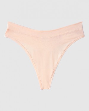 La Senza High Leg Thong Panty Underwear Women Pink | iwn0e0bJ