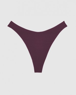 La Senza High Leg Thong Panty Underwear Women Purple | zMkkPKtZ