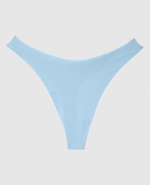 La Senza High Leg Thong Panty Underwear Women Blue | AGjqGbxa