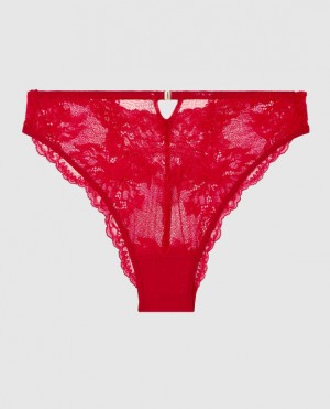 La Senza High Waist Cheeky Panty Underwear Women Red | mEzXsw9u