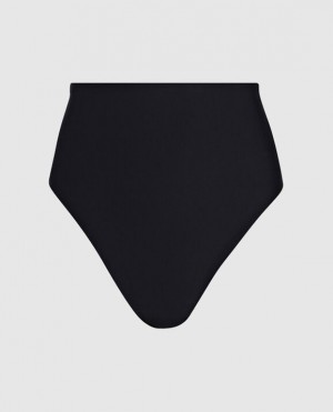 La Senza High Waist Smoothing Thong Underwear Women Black | mYJm69Gu