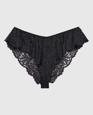 La Senza Lace Cheeky Panty Lingerie Women Black | XpRgfif5