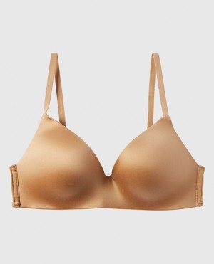 La Senza Light Push Up Wireless Bras Women Pecan | EaEnviq9