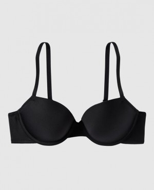 La Senza Lightly Lined Demi Bras Women Black | eKdYHXNK