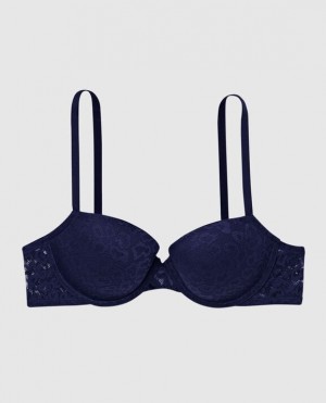 La Senza Lightly Lined Demi Bras Women Ocean Cavern | U2dARpf5