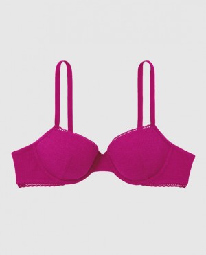 La Senza Lightly Lined Demi Bras Women Pink | n8Usan6U