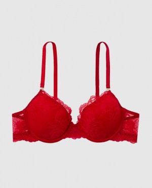 La Senza Lightly Lined Demi Bras Women Red | IYttSZyB