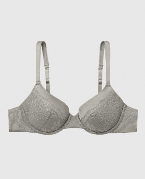 La Senza Lightly Lined Full Coverage Bras Women Silver | KYFlZ1PG