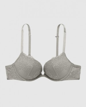 La Senza Push Up Bras Women Silver | hrDlizXN