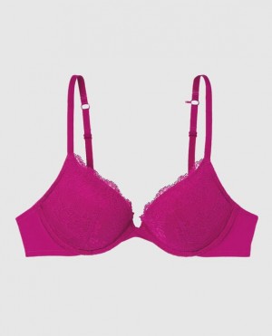 La Senza Push Up Plunge Bras Women Pink | ir0G69XZ