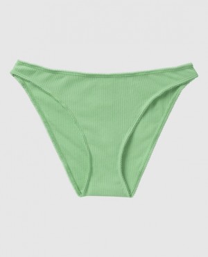 La Senza Ribbed Bikini Panty Underwear Women Mint | cWZRfpU7