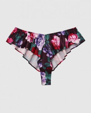 La Senza Satin Panty Underwear Women After Hours Floral | ozeF3DZd