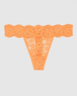 La Senza Thong Panty Underwear Women Apricot | bTQ0NCPk