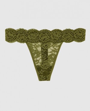 La Senza Thong Panty Underwear Women Avocado | F6yAcigz