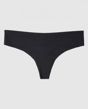 La Senza Thong Panty Underwear Women Black | tUTaYdnp