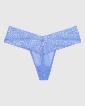 La Senza Thong Panty Underwear Women Blue | n139MpPt