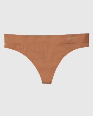 La Senza Thong Panty Underwear Women Caramel Kiss | izjQ3YW5