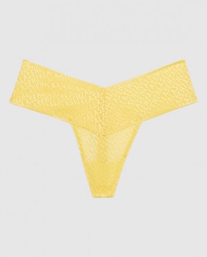 La Senza Thong Panty Underwear Women Cream | U43BSLB7