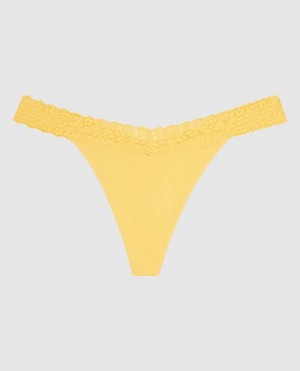 La Senza Thong Panty Underwear Women Cream | wwYIjyBI