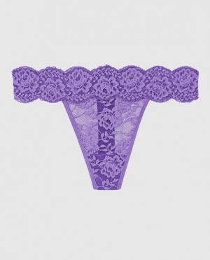 La Senza Thong Panty Underwear Women Flower | I5o0spqx