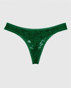 La Senza Thong Panty Underwear Women Green | wg5AQ5Cx