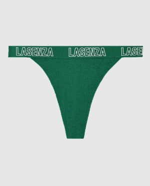 La Senza Thong Panty Underwear Women Green | J6eYEIW2