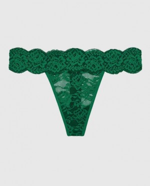 La Senza Thong Panty Underwear Women Green | rZxR4CEA