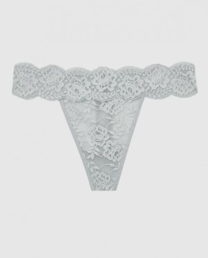 La Senza Thong Panty Underwear Women Grey | E6uUnFfq