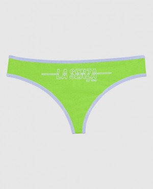 La Senza Thong Panty Underwear Women Light Green | g4vQvD7n