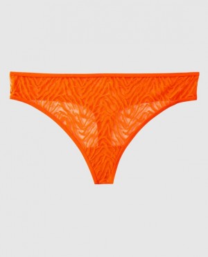 La Senza Thong Panty Underwear Women Orange | dXJQHfXu