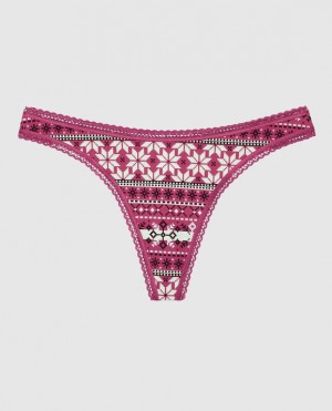 La Senza Thong Panty Underwear Women Pink | bl4YvKId